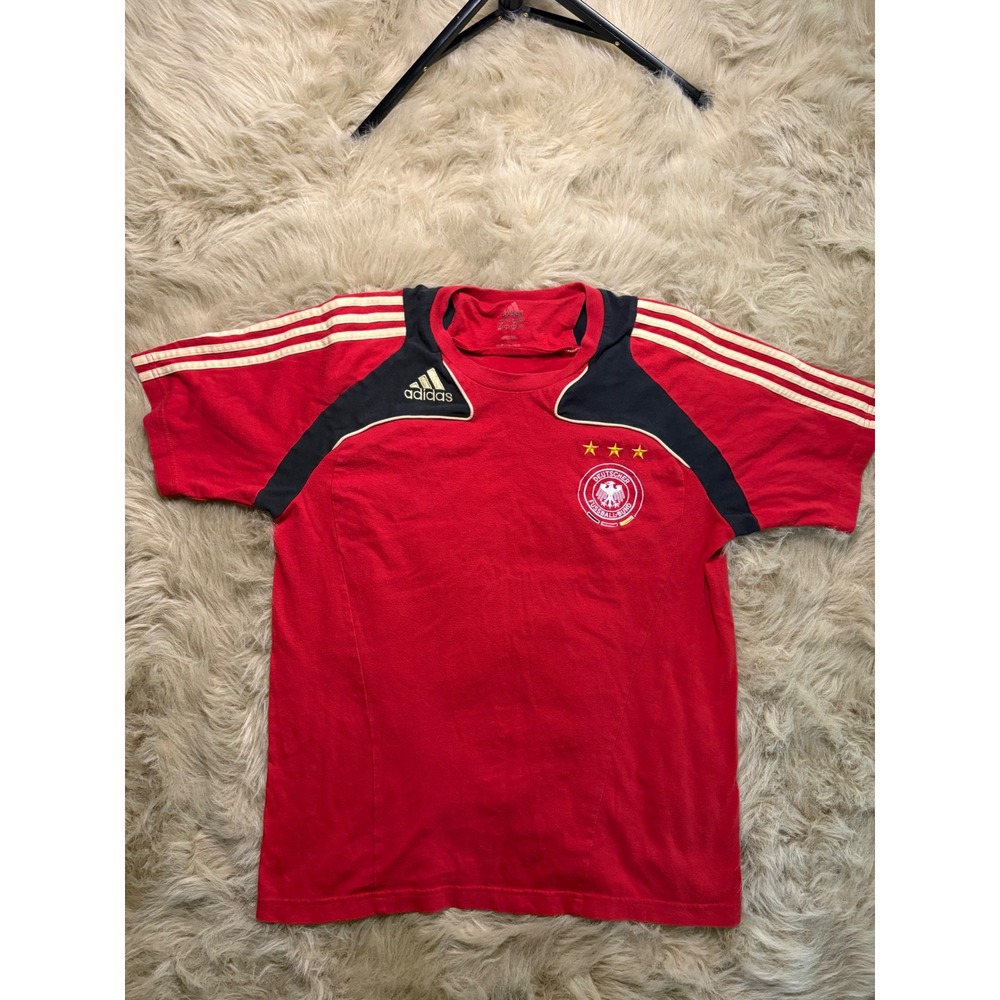 Adidas Germany DFB Soccer Shirt Red Mens Large 622883 APU002